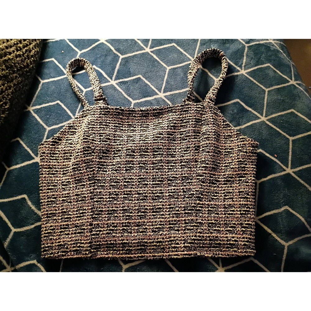 Gently Used Live To Be Spoiled Multicolor Crop Top Size Medium
